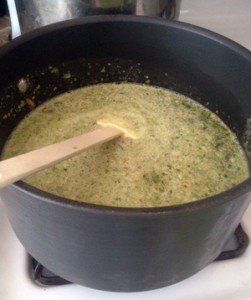 All ingredients in sauce pan