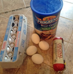 Ingredients for eggs