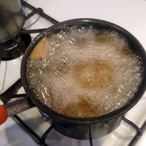 Deep frying (Alternative: place on cookie sheet and bake)