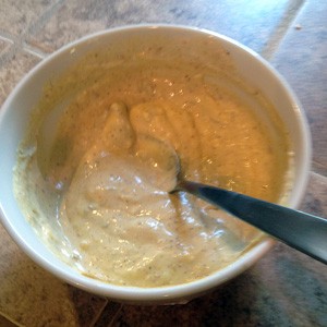 Mix all dip ingredients