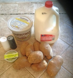 Ingredients, including optional wasabi